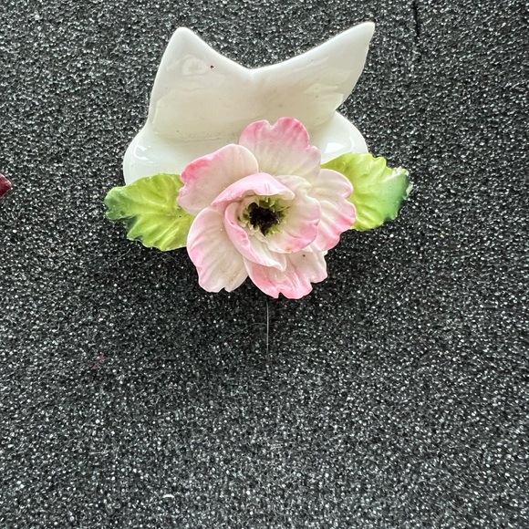 Card Holder Coalport Porcelain bone china, 8 pieces made in England, pre-owned. - Picture 9 of 11